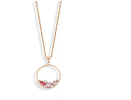 Victoria rose-goudkleurige dames halsketting