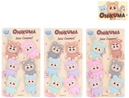 Labubu shoe charms, 6 stuks op kaartje