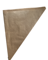 Papieren puntzak, groot / kraftpapier, 100 stuks