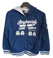 Star Wars sweatvest / hoodie, donkerblauw, Stormtrooper maat 104