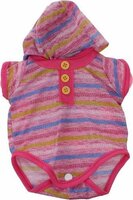 Baby Rose gestreept rompertje met muts