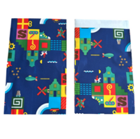 Sinterklaas traktatie / cadeauzakje, blauw, 20 stuks