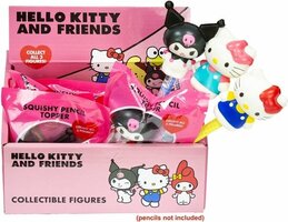 Hello Kitty and Friends squishy pencil toppers, 3 stuks