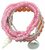 Armbanden set roze met schelpen Armbanden set roze met schelpen