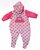Baby rose poppenkleding met stippen