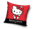 Hello Kitty velour kussenhoes, zwart/wit/rood Hello Kitty velour kussenhoes, zwart/wit/rood