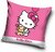 Hello Kitty velour kussenhoes, roze / wit Hello Kitty velour kussenhoes, roze / wit