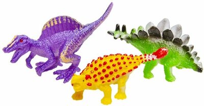 Zakje met 3 dino figuren