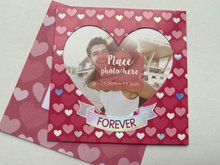 Valentijnskaart / wenskaart met fotoframe Forever
