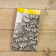 Traktatie- / cadeauzakje Zebra, 10 stuks