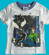 Ben 10 t-shirt wit in div. maten 