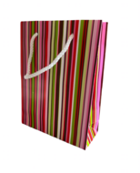 Cadeau / draagtasje Stripes, 15 x 6 x 20 cm