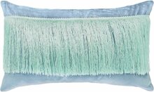 Riverdale sierkussen Fringe, groen / mint  30 x 50 cm.