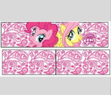 My Little Pony haarband wit / roze, 1 maat