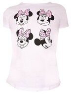 Disney dames t-shirt Minnie Mouse Faces, wit