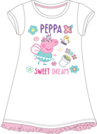 Peppa Pig meisjes nachthemd, wit, maat 116