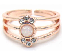 Verstelbare ring, rose kleurig, 1 maat