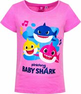 Baby Shark t-shirt roze, div. maten