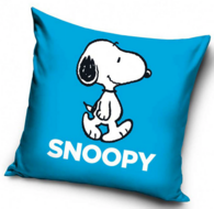 Snoopy sierkussen hoes, blauw