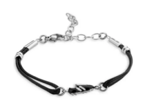 Victoria zwart voetbalarmbandje kinderen 