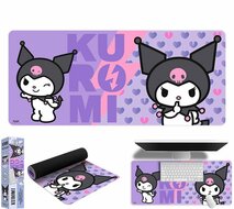 Hello Kitty's Kuromi  desk pad / bureaulegger