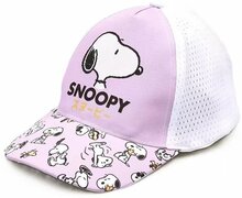 Snoopy kinder baseball cap, lila / wit