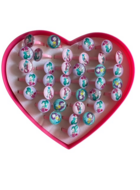 Zeemeermin kinderringetjes, 36 stuks