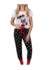 Disney's Minnie Mouse dames pyjama zwart / rood / wit_